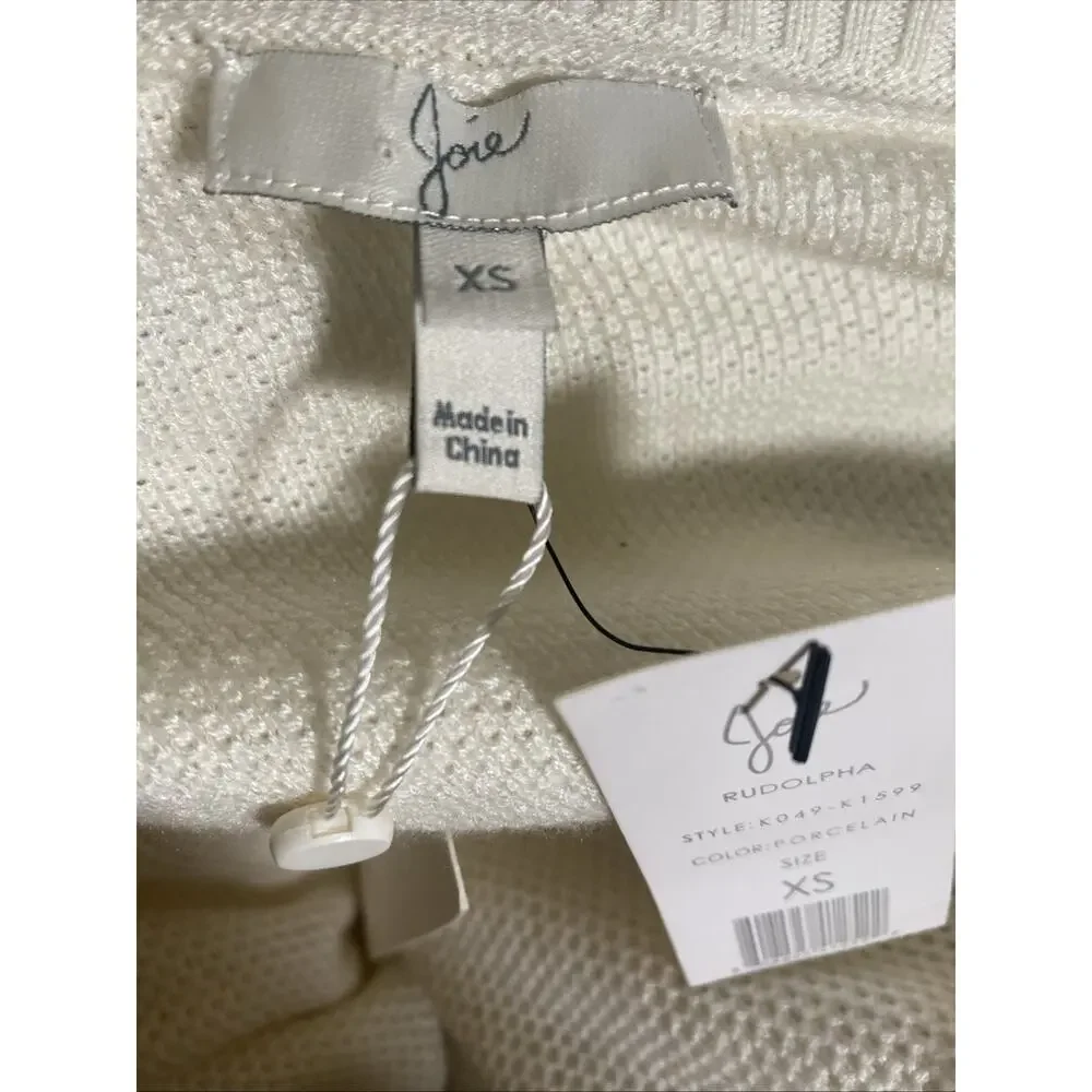 NWT Joie Randolpha White Sweater Size XS